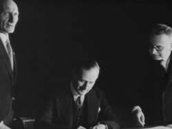 Four Powers Pact signed in Rome Stock Footage