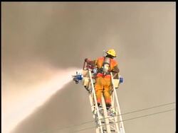 Pennsylvania Governor Ed Rendell asked the U.S. Small Business Administration on Thursday to declare Montgomery County a disaster area following a huge fire that destroyed two upscale apartment buildings and damaged two others News Clip