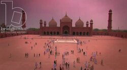 Badshahi Mosque Courtyard 1 Stock Footage