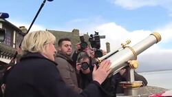 CLEAN : At Mont-Saint-Michel France's far-right Le Pen calls for unity News Clip