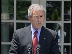 President Bush announces new air pollution regulations News Clip