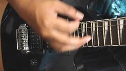 playing electric guitar Stock Footage