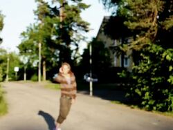Skateboarder On The Phone Stock Footage