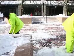 Winter Snow Storm Hammers Northeastern US Stock Footage