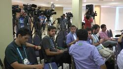 CLEAN : Uruguay squad remains loyal to striker Luis Suarez News Clip