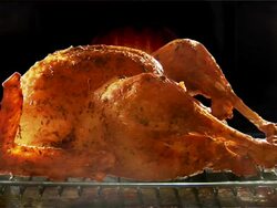 Loopable: Turkey in the oven. Stock Footage
