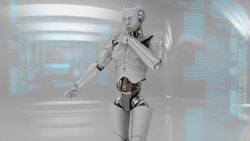 cyborg awakening Stock Footage