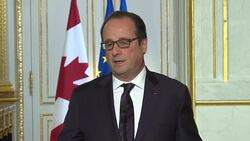 CLEAN : COP21 French president meets Canadian Prime Minister News Clip