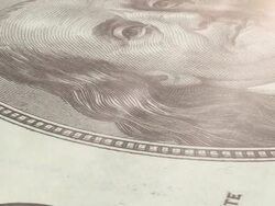 Macro: 100 Dollar Bill Stock Footage