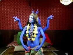 india god kali Stock Footage