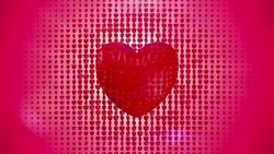 Love Crash Red Heart Stock Footage