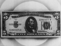 US Presidential portraits on paper money Stock Footage