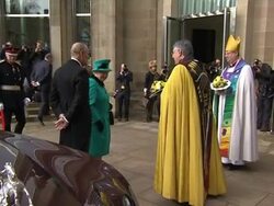 The Queen Arrives At Sheffield Cathedral News Clip