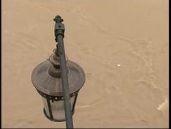 WRAP Flooding after heavy rain, River Tiber swollen ADDS shots News Clip