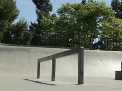 skateboarder krooked grind Stock Footage