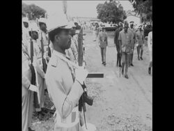 SYND 4 12 67 PRESIDENT MOBUTU OF ZAIRE LEAVES KINSHASA FOR TOUR OF THE COUNTRY News Clip