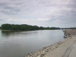 WS Shot of Mississippi river / Rock Island, Minnesota, United States Stock Footage