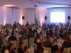 ATMOSPHERE: crowd at 7th Annual March of Dimes Celebration of Babies on 12/07/2012 in Beverly Hills, CA. Stock Footage