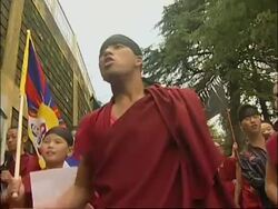Pro-Tibetan groups demonstrate in Dharamsala News Clip