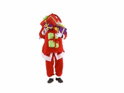 Santa With Presents Stock Footage