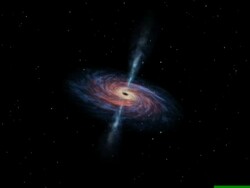 Hypothetical passage into the wormhole of a black hole Stock Footage