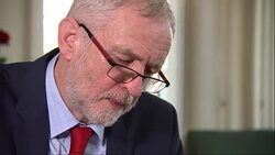 Jeremy Corbyn Working in Office News Clip