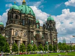 Berlin Cathedral Germany Stock Footage