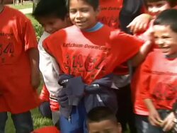 Los Angeles Youth To Receive Innovative AmberWatch Child Abduction Tool Stock Footage