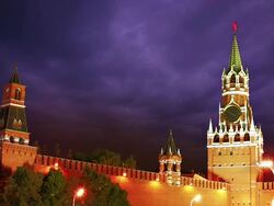 Angry symbol of Russia Stock Footage