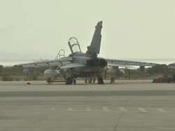 Royal Air Force Tornado Fighter Jets on tarmac at Cyprus Air base News Clip