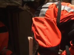 Landslide aerials, search for hotel survivors, US team News Clip