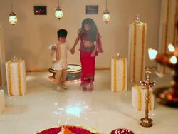 Two kids celebrating diwali festival Stock Footage