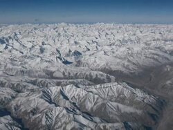 Mountain range, Leh, Ladakh, India Stock Footage