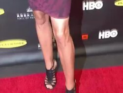 Cindy Crawford at 28th Annual Rock and Roll Hall Of Fame Induction Ceremony - Arrivals 4/18/2013 in Los Angeles, CA.(Footage by WireImage Video/Getty Images Entertainment Video) Stock Footage