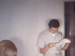 Greeting Card 1960's Stock Footage