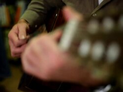 (rack focus) Guitar  Close-up Stock Footage