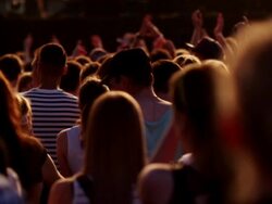 Dancing in sunset Stock Footage