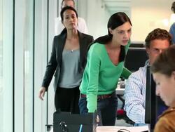 MS CU PAN Group of workers cheering in office / Brussels , Brabant, Belgium Stock Footage