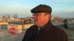 Ukrainian Army dig trenches and prepares its defence position near Crimea border News Clip