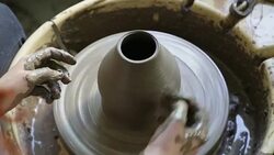 Woman Working Potters Stock Footage