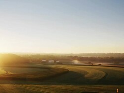 Morning time lapse on farm Stock Footage