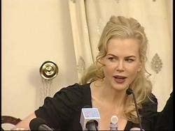 UPDATE- adds film clips. Actress holds press conference ahead of the premiere of 'Australia' News Clip