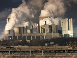 NTSC: Coal fired power Station Stock Footage