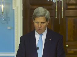 Secretary of State, John Kerry, Makes Statement on Syria Stock Footage