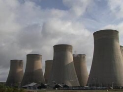 Cooling Tower Chimney's Stock Footage