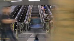 Busy crowd timelapse Stock Footage