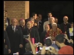 Pope Benedict holds mass at Sanctuary Basilica News Clip