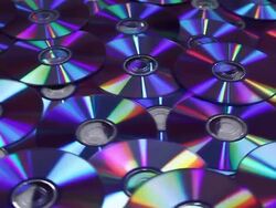DVD discs background, HD, NTSC Stock Footage