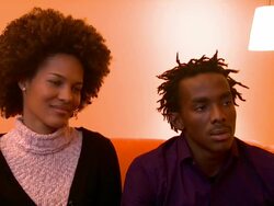 INTERVIEW Ailton Carmo and Jessica Barbosa on Capoeira fans reaction to the film, increased Capoeira's popularity especially with women at the Besouro Interview: 60th Berlin Film Festival at Berlin . (Footage by WireImage Video/GettyImages) Stock Footage