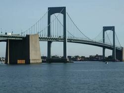 The Throgs Neck Bridge Stock Footage